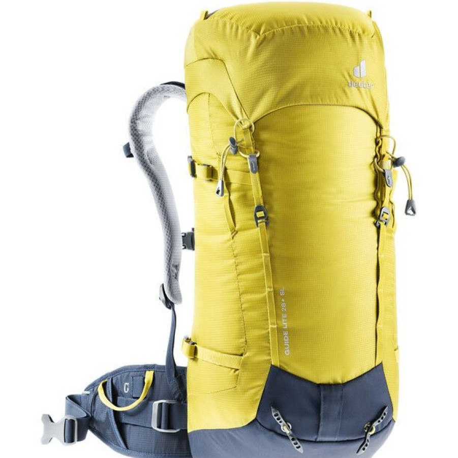 Skiing Backpacks * | Deuter Guide Lite 28+ Sl Backpack Women Greencurry/Navy