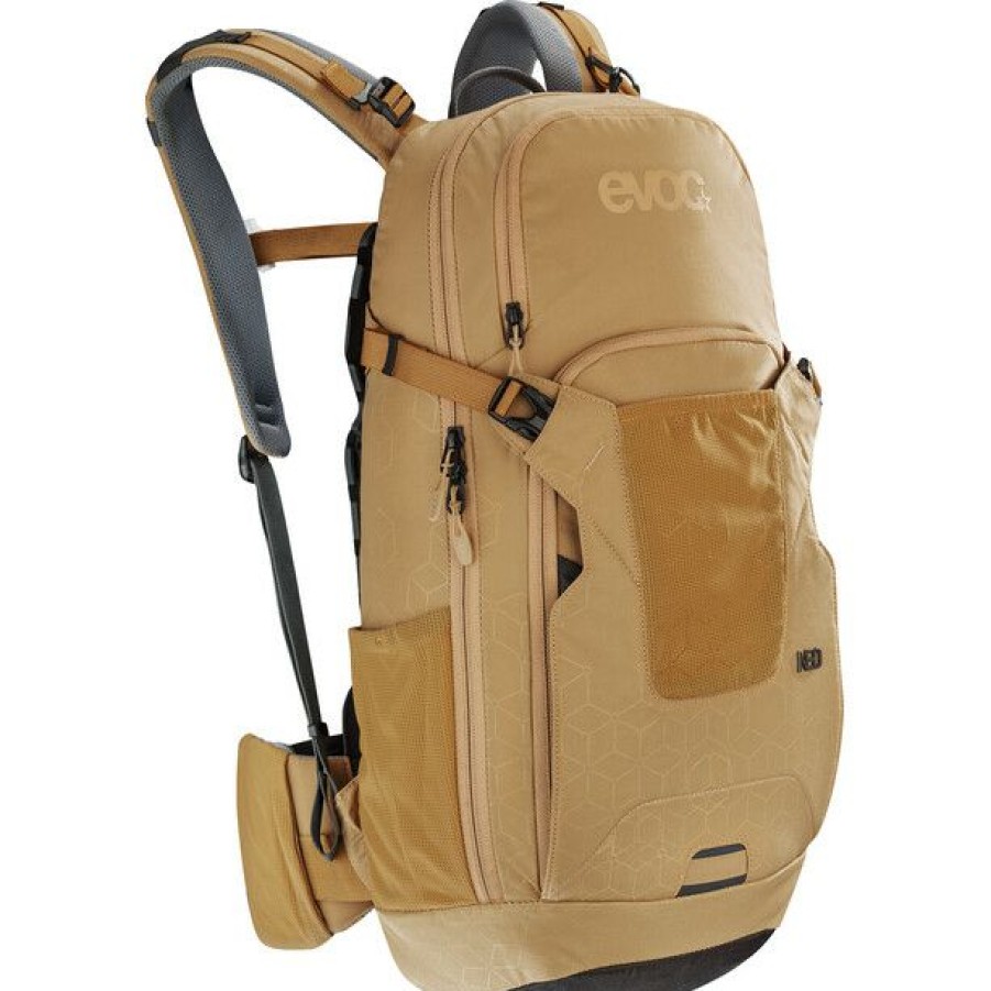 Cycling Backpacks * | Evoc Neo Protector Backpack 16L Gold