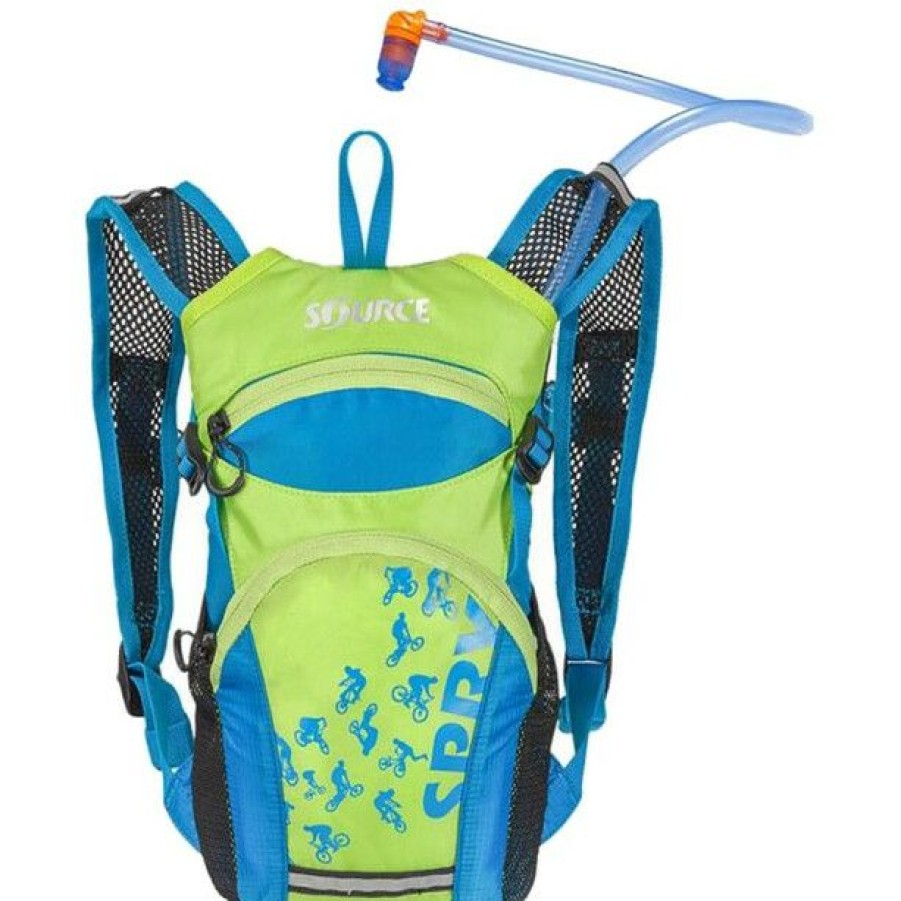 Cycling Backpacks * | Source Spry Hydration Pack 1,5L Kids Light Blue/Green