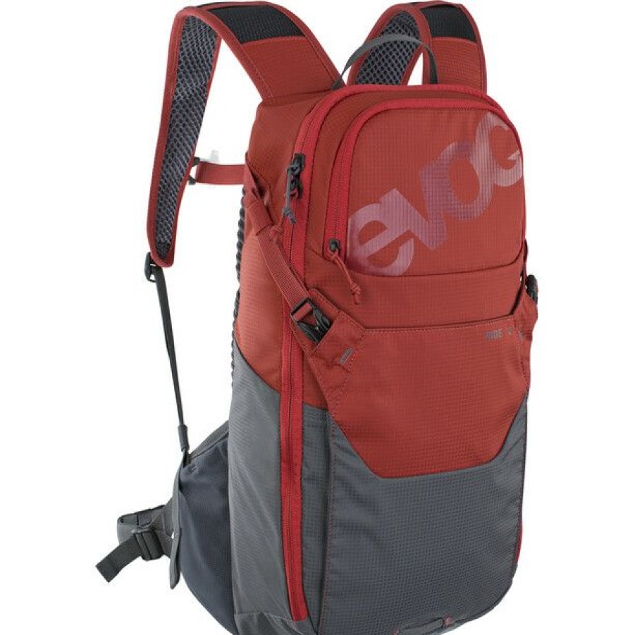 Cycling Backpacks * | Evoc Ride 12 Backpack Chili Red/Carbon Grey