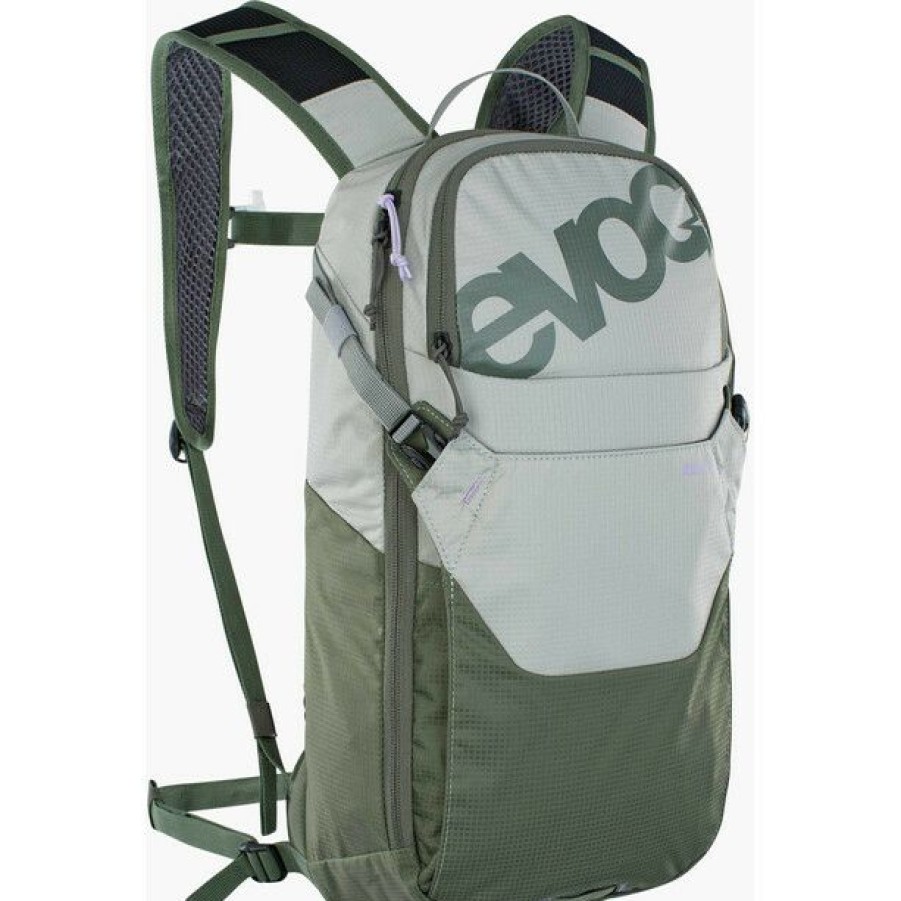 Cycling Backpacks * | Evoc Ride 8 Backpack 8L + 2L Bladder Stone/Dark Olive