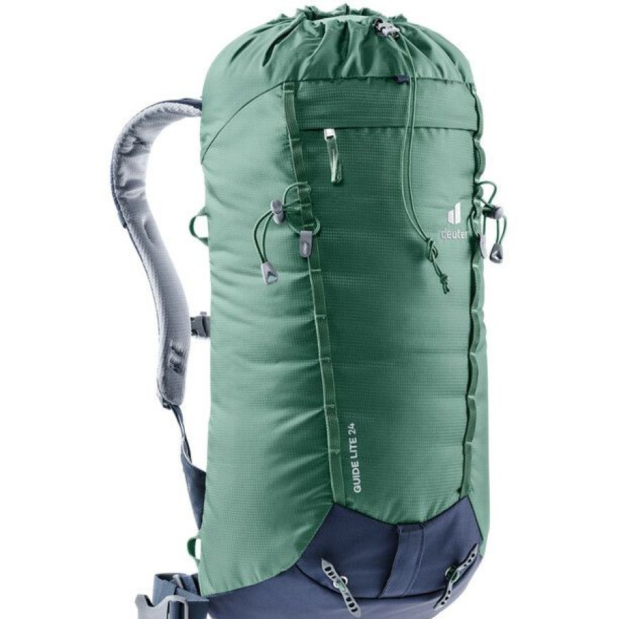 Skiing Backpacks * | Deuter Guide Lite 24 Backpack Seagreen/Navy