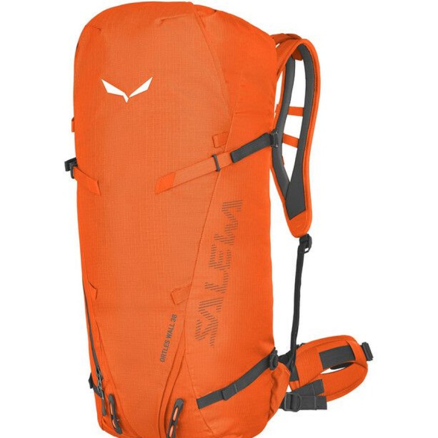 Skiing Backpacks * | Salewa Ortles Wall 38 Backpack Red Orange