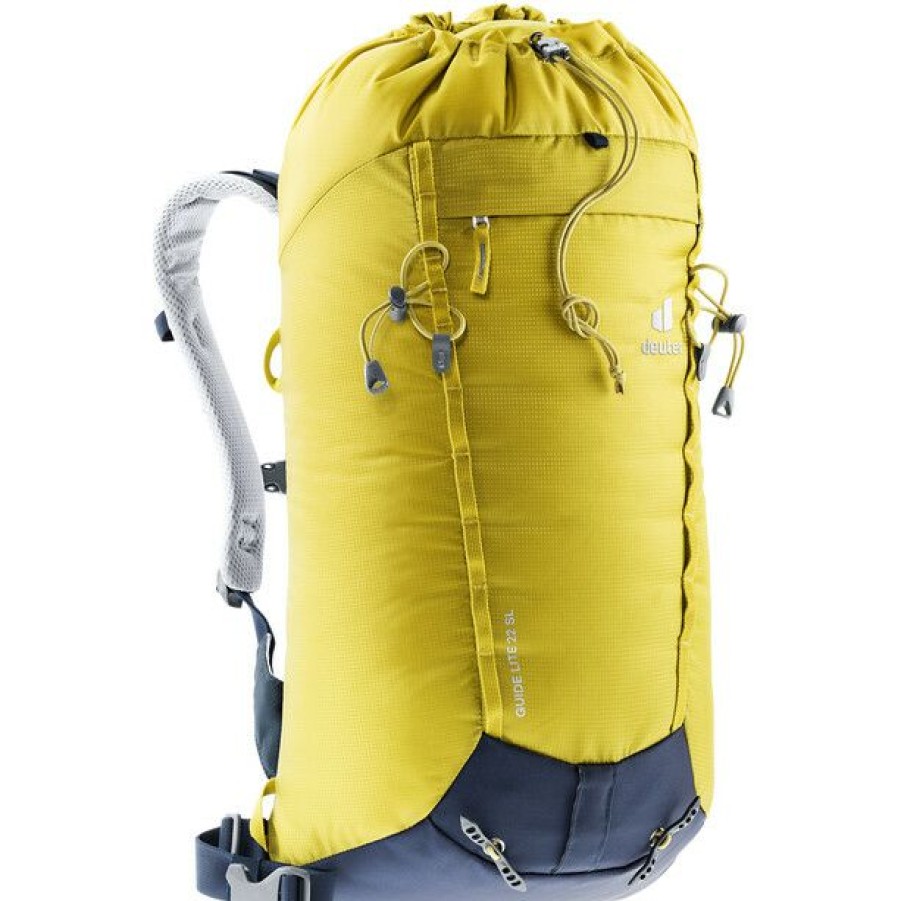 Skiing Backpacks * | Deuter Guide Lite 22 Sl Backpack Women Greencurry/Navy