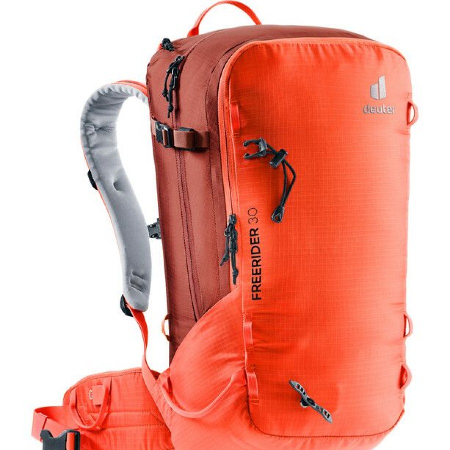 Skiing Backpacks * | Deuter Freerider 30 Backpack Papaya/Lava