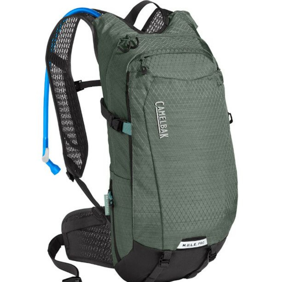 Cycling Backpacks * | Camelbak M.U.L.E. Pro 14 Hydration Pack 11L+3L Agave Green/Black