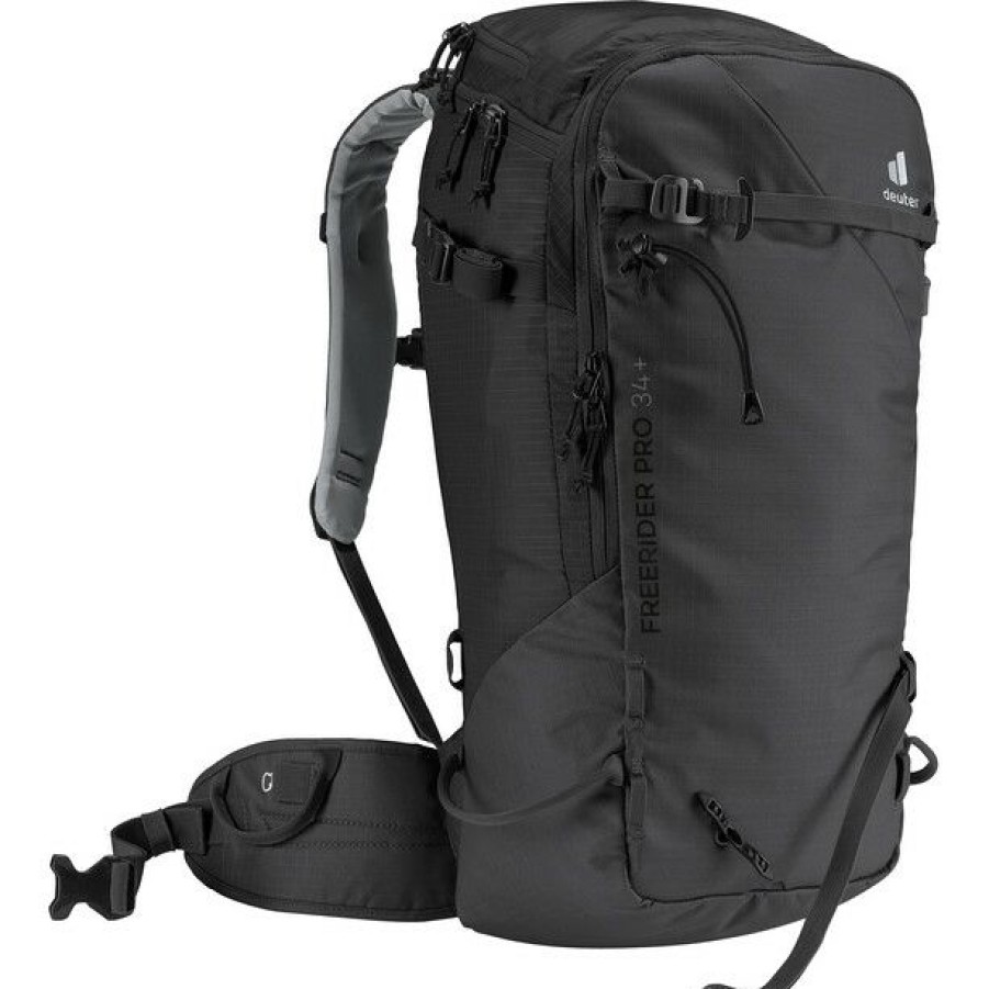 Skiing Backpacks * | Deuter Freerider Pro 34+ Backpack Black