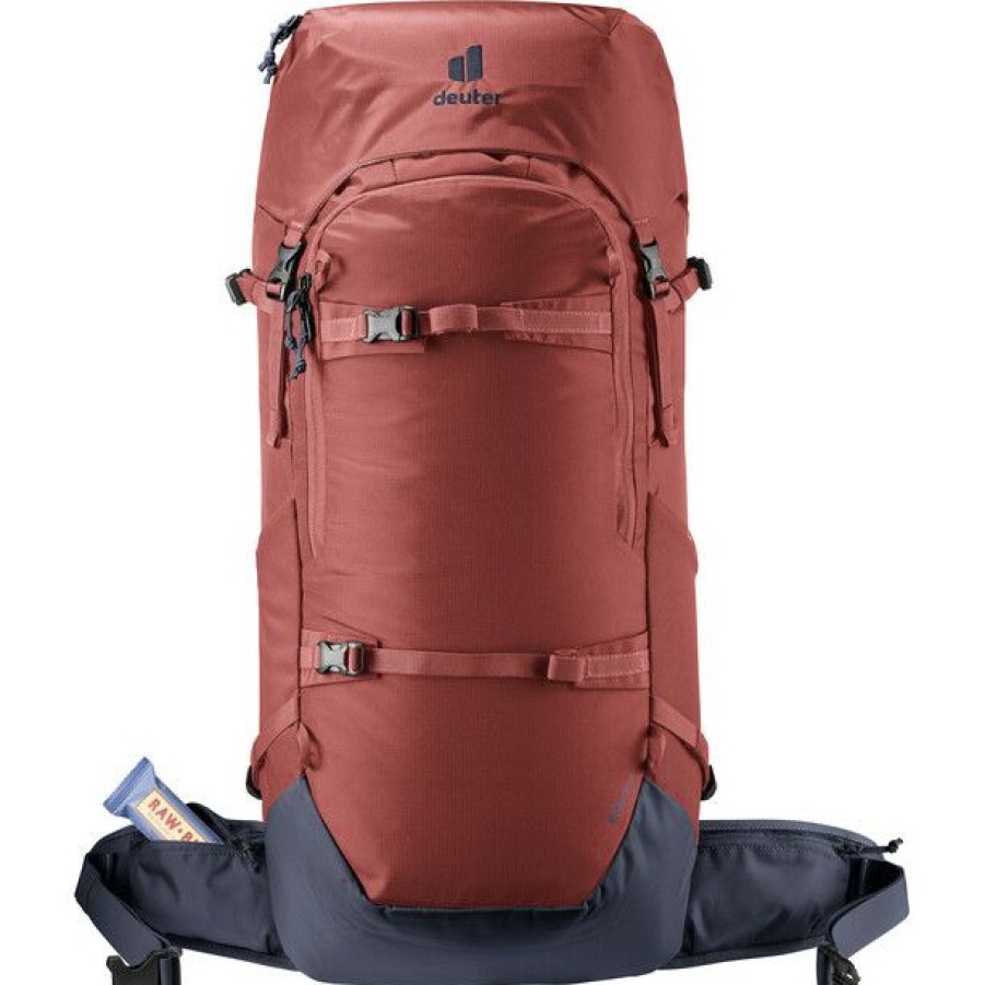 Skiing Backpacks * | Deuter Rise 34+ Backpack Redwood/Ink