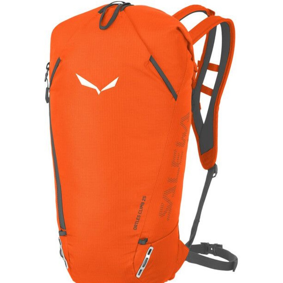 Daypacks * | Salewa Ortles Climb 25 Backpack Red Orange