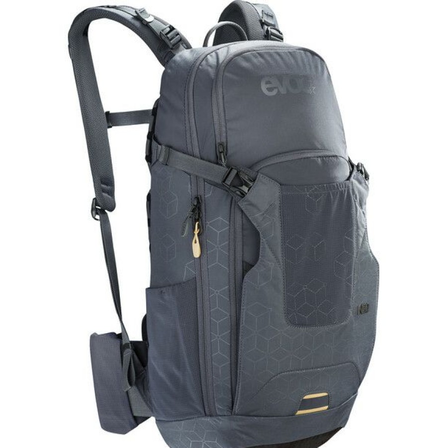 Cycling Backpacks * | Evoc Neo Protector Backpack 16L Carbon Grey