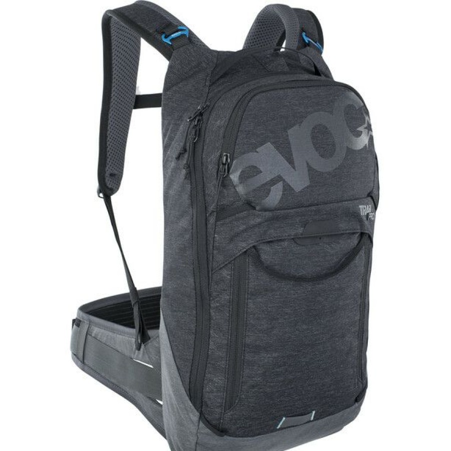 Cycling Backpacks * | Evoc Trail Pro 10 Protector Backpack Black/Carbon Grey